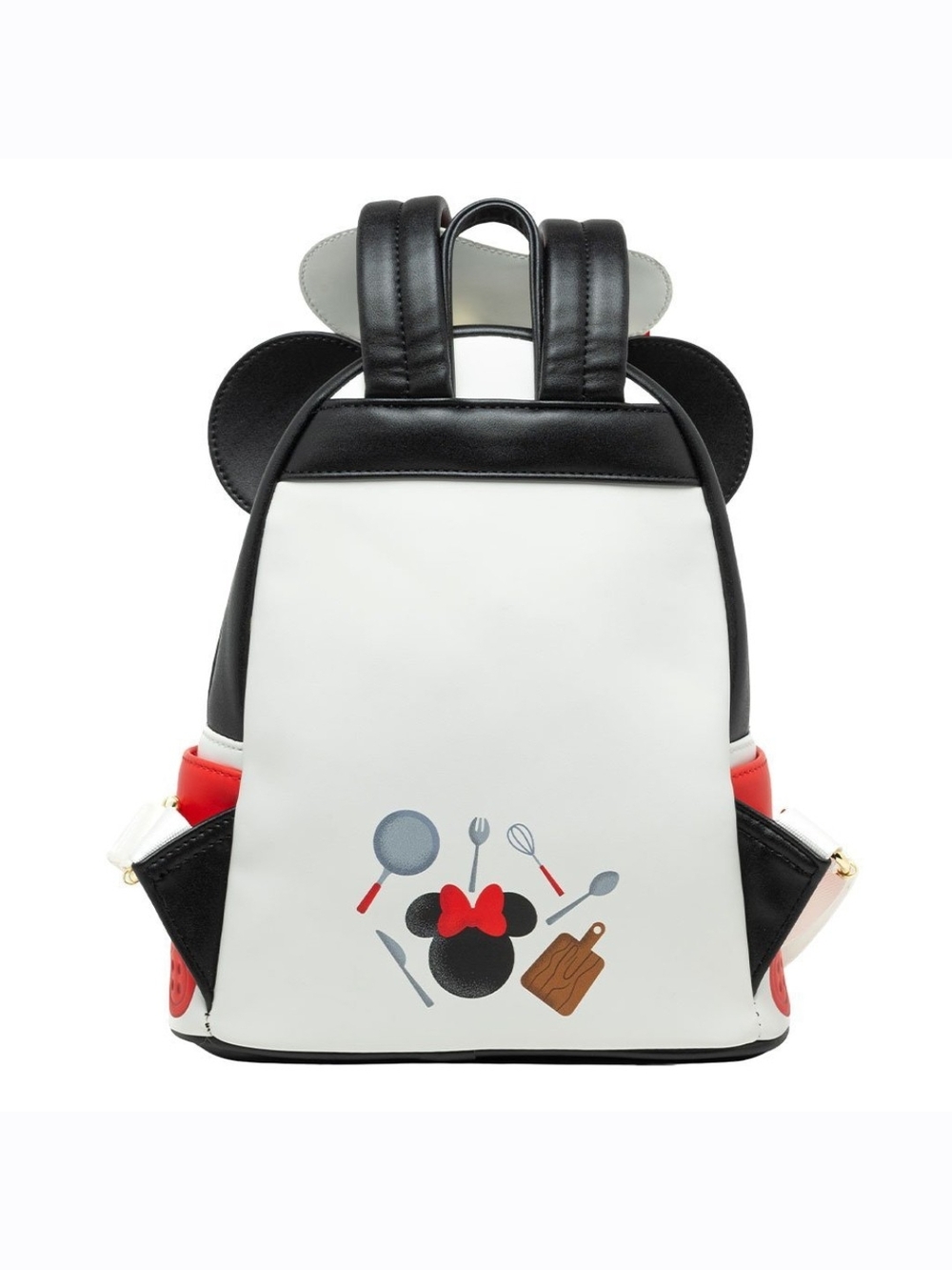 Disney x Loungefly Red Minnie Mouse Chef Backpack - Picture 2 of 5